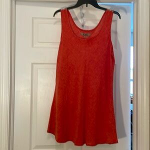 FLAX 100% Linen Tunic Tank Top in Orange Almost New Perfect Condition! Classic